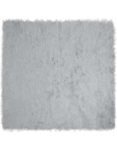 Tappeto Pecora Tafalla Grigio 240 x 240 cm Poliestere