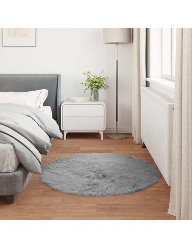 Tappeto Pecora Tafalla Grigio Ø 120 cm Poliestere