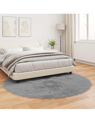 Tappeto Pecora Tafalla Grigio Ø 160 cm Poliestere