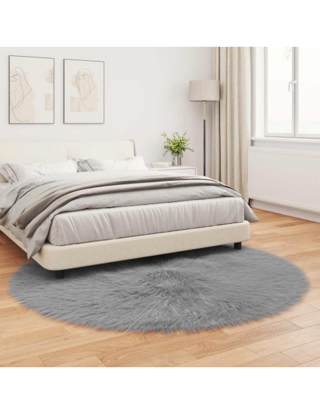 Tappeto Pecora Tafalla Grigio Ø 160 cm Poliestere