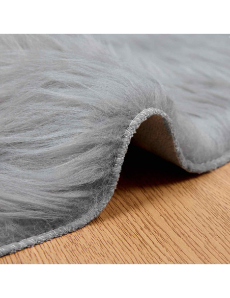 Tappeto Pecora Tafalla Grigio Ø 160 cm Poliestere