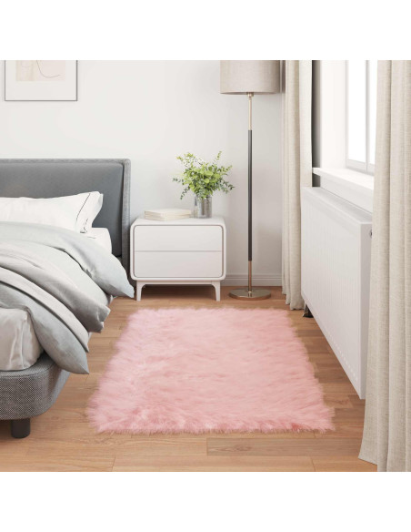 Tappeto Pecora Tafalla Rosa 80 x 150 cm Poliestere
