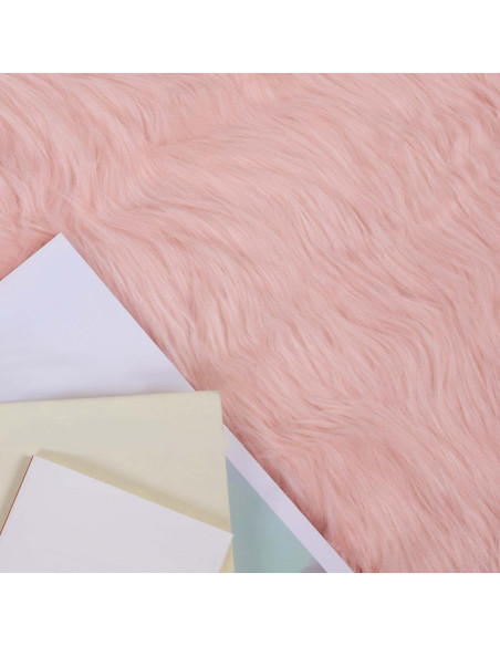 Tappeto Pecora Tafalla Rosa 80 x 200 cm Poliestere