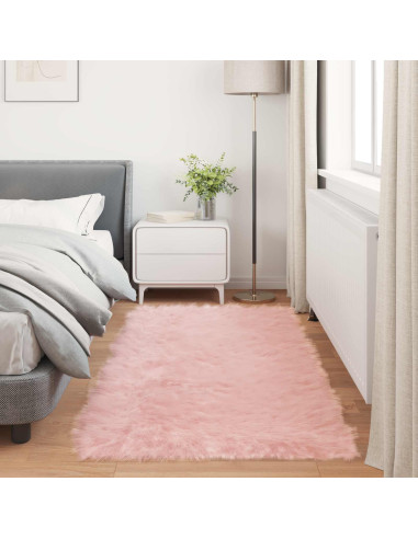 Tappeto Pecora Tafalla Rosa 80 x 200 cm Poliestere