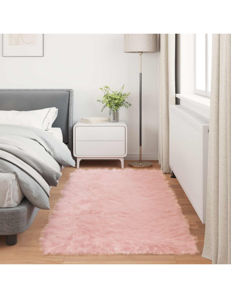 Tappeto Pecora Tafalla Rosa 80 x 200 cm Poliestere