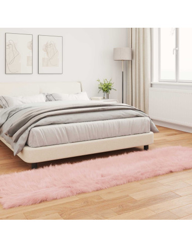 Tappeto Pecora Tafalla Rosa 80 x 250 cm Poliestere
