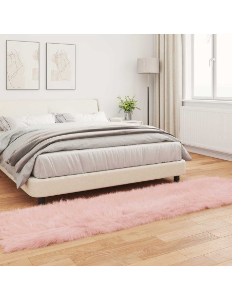 Tappeto Pecora Tafalla Rosa 80 x 250 cm Poliestere