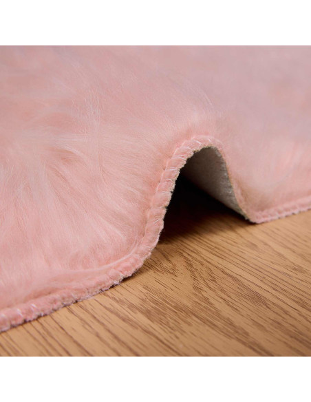 Tappeto Pecora Tafalla Rosa 120 x 120 cm Poliestere