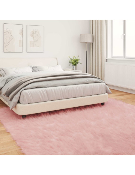 Tappeto Pecora Tafalla Rosa 240 x 240 cm Poliestere