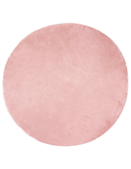 Tappeto Pecora Tafalla Rosa Ø 200 cm Poliestere
