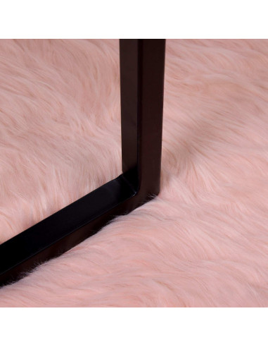 Tappeto Pecora Tafalla Rosa 80 x 120 cm Poliestere