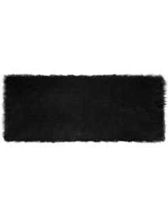 Tappeto Pecora Tafalla Nero 80 x 200 cm Poliestere 2