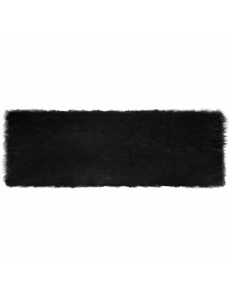Tappeto Pecora Tafalla Nero 80 x 250 cm Poliestere