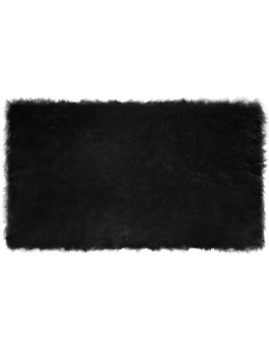 Tappeto Pecora Tafalla Nero 100 x 200 cm Poliestere
