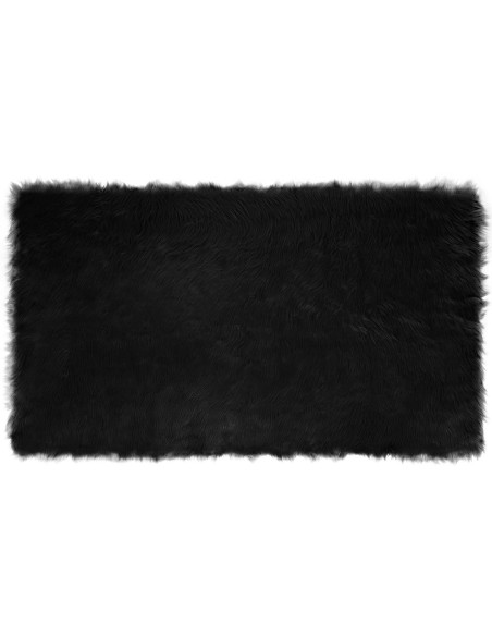 Tappeto Pecora Tafalla Nero 100 x 200 cm Poliestere