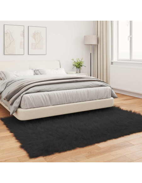 Tappeto Pecora Tafalla Nero 160 x 230 cm Poliestere