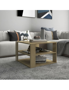 Tavolino da Salotto Rovere Sonoma 60x60x40 cm Legno Multistrato