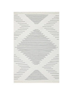 Tappeto Grigio Scuro 160x230 cm in Cotone