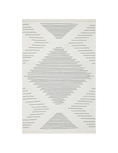 Tappeto Grigio Scuro 160x230 cm in Cotone