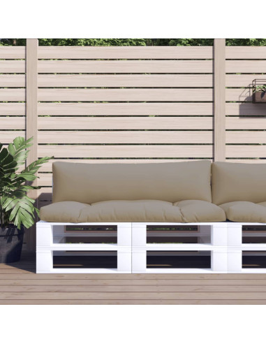 Cuscini per Pallet 2 pz Tortora in Tessuto