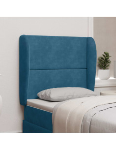 Orecchia della Testata Blu 80 x 23 x 6 cm Velluto
