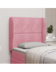 Orecchia della Testata Rosa 80 x 23 x 6 cm Velluto