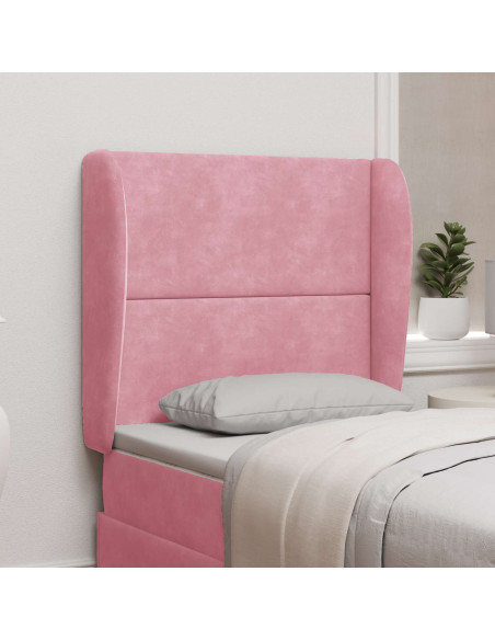 Orecchia della Testata Rosa 80 x 23 x 6 cm Velluto