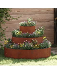 Vaso da giardino Marrone 90 x 90 x 20 cm