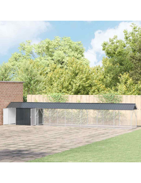 Gabbia per uccelli Antracite 844 x 103 x 142 cm Acciaio zincato