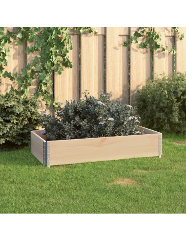 Fioriera Rialzata 50x100 cm in Legno Massello di Pino