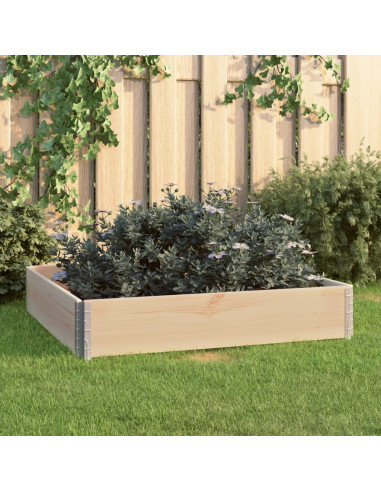 Fioriera Rialzata 100x100 cm in Legno Massello di Pino