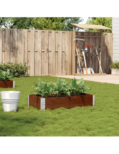 Fioriera da Giardino Marrone 100x50 cm Legno Massello di Pino