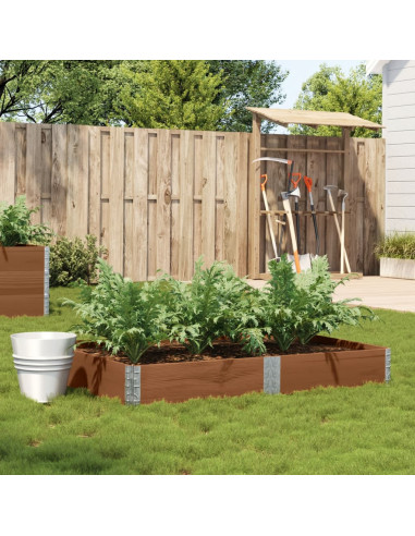 Fioriera da Giardino Marrone 150x100 cm Legno Massello di Pino