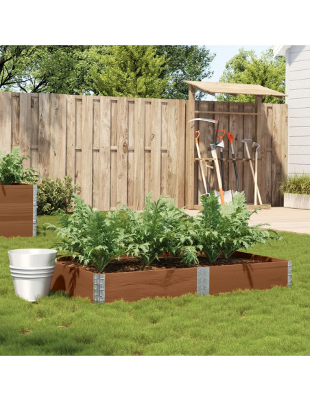 Fioriera da Giardino Marrone 150x100 cm Legno Massello di Pino