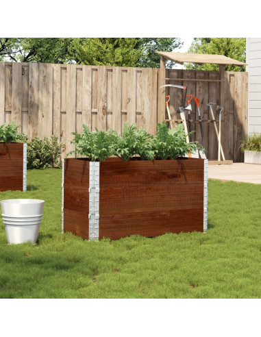 Fioriera da Giardino Marrone 100x50 cm Legno Massello di Pino