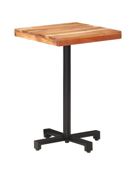 Tavolino da Bistrot Quadrato 50x50x75 cm in Massello di Acacia