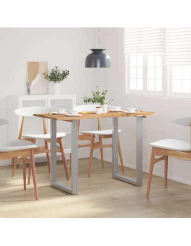 Tavolo da Pranzo 118x58x76 cm in Legno Massello di Acacia