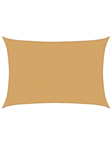 Vela Parasole 160 g/m² Rettangolare Sabbia 5x6 m in HDPE