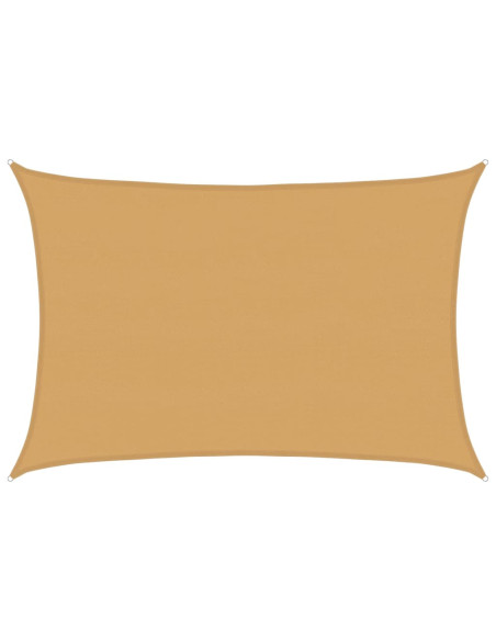 Vela Parasole 160 g/m² Rettangolare Sabbia 5x6 m in HDPE