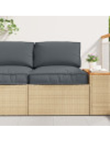 Cuscino Antracite 50 x 50 x 12 cm Tessuto Oxford