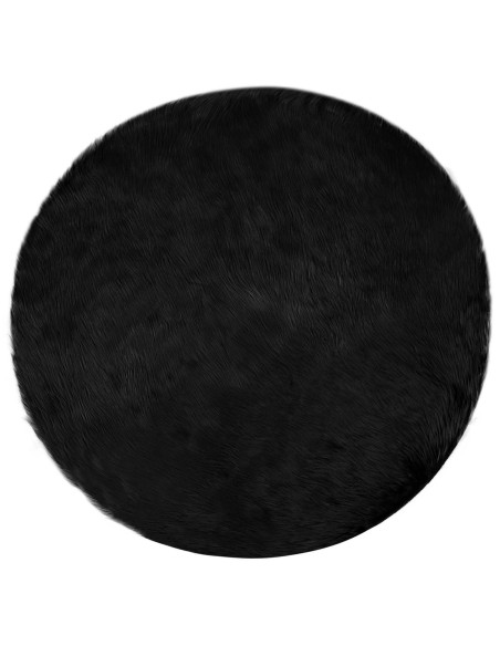 Tappeto Pecora Tafalla Nero Ø 100 cm Poliestere