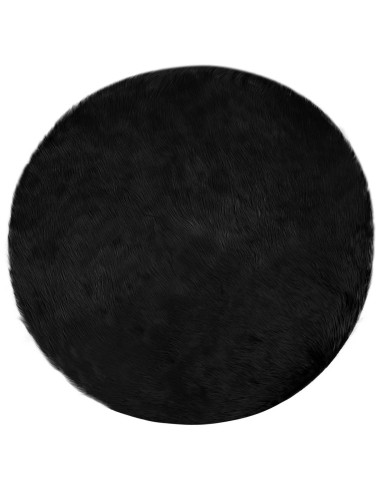 Tappeto Pecora Tafalla Nero Ø 120 cm Poliestere