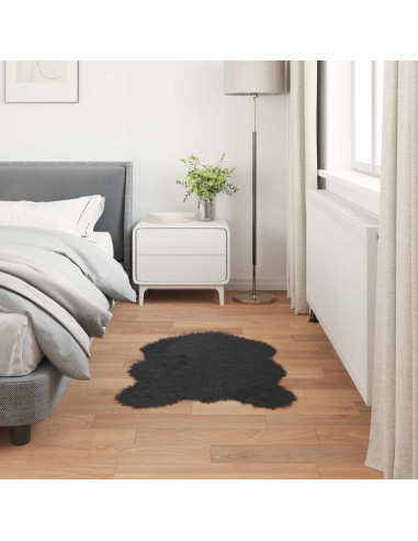 Tappeto Pecora Tafalla Nero 50 x 80 cm Poliestere