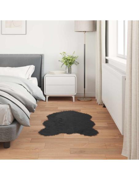 Tappeto Pecora Tafalla Nero 60 x 90 cm Poliestere