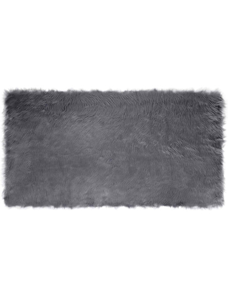 Tappeto Pecora Tafalla Antracite 80 x 150 cm Poliestere