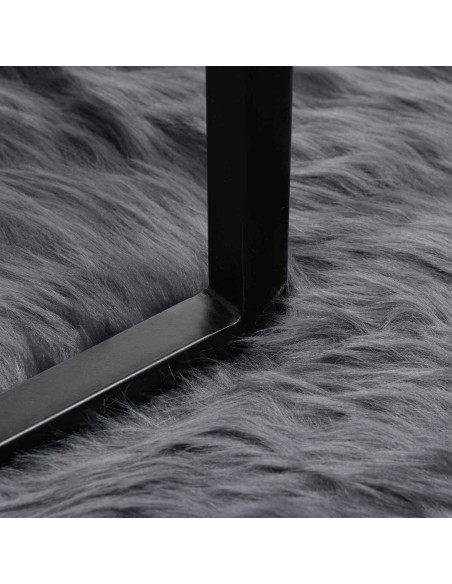 Tappeto Pecora Tafalla Antracite 80 x 200 cm Poliestere