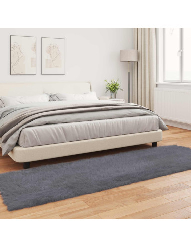 Tappeto Pecora Tafalla Antracite 80 x 250 cm Poliestere
