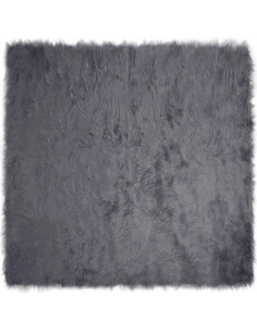 Tappeto Pecora Tafalla Antracite 200 x 200 cm Poliestere 2