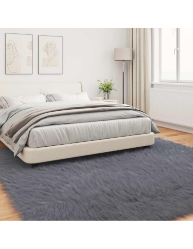 Tappeto Pecora Tafalla Antracite 240 x 240 cm Poliestere