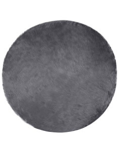 Tappeto Pecora Tafalla Antracite Ø 120 cm Poliestere 2